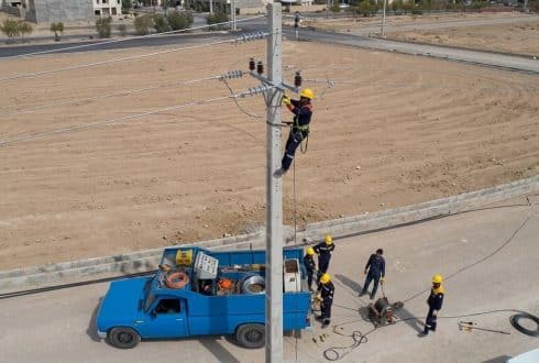 احداث و توسعه خطوط برق
