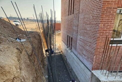 ساماندهی و احداث دیوار حائل بتنی