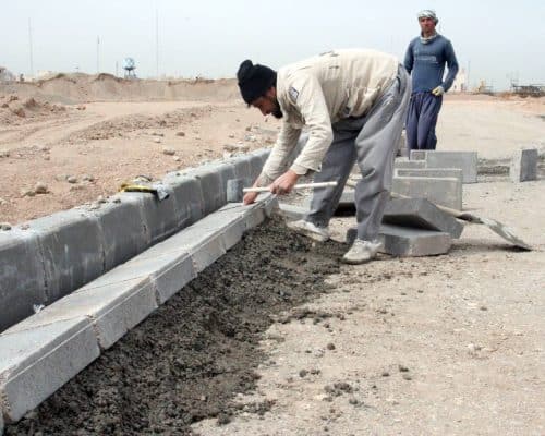 جدول گذاری معابر/احداث جداول بتنی