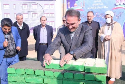 آیین خشت گذاری مدرسه